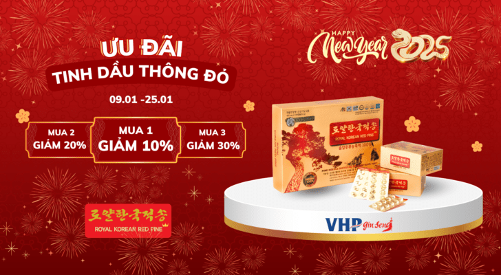 Tinh dầu thông đỏ cao cấp Hàn Quốc - Quà Tết độc đáo, sang trọng